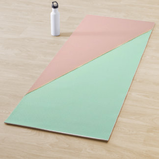 Abstrakte Trendy Rosé Mint Kollektion Yogamatte