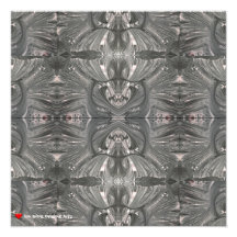 Abstrakte Tribal-Maske in Weiß-Schwarz 1