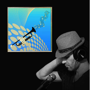 Abstrakte Trompetenmusik-Folienprints Foliendrucke