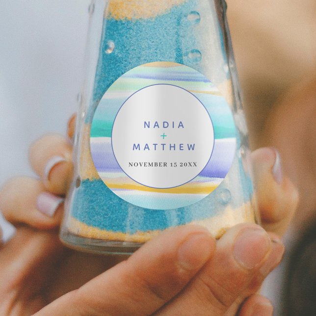 Abstrakte Tropenblütenblume Runder Aufkleber (Von Creator hochgeladen)