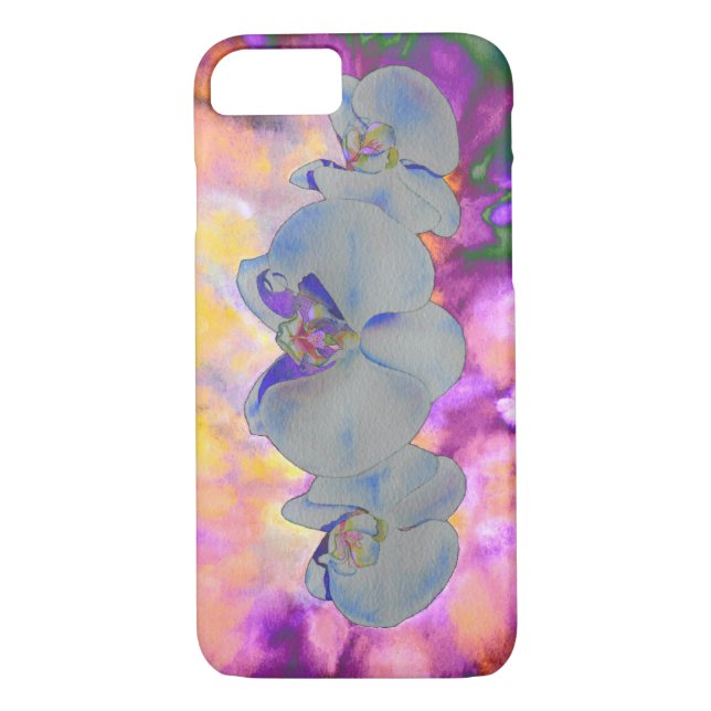 Abstrakte tropische Orchideen Case-Mate iPhone Hülle (Rückseite)