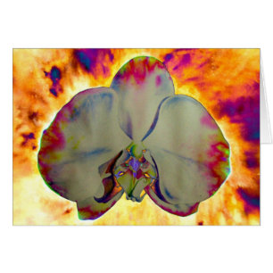 Abstrakte tropische Orchideenmalerei