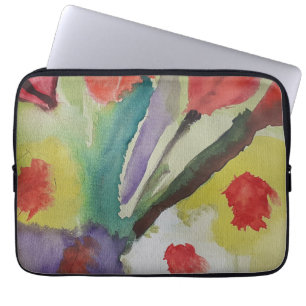 Abstrakte Tulips & Frühlingsblumen Laptop-Sieb Laptopschutzhülle