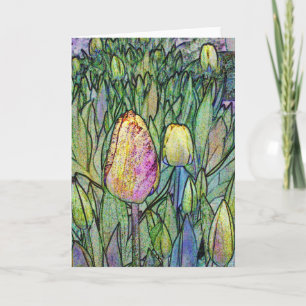 Abstrakte Tulips Karte