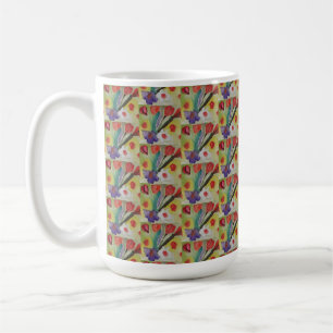 Abstrakte Tulips und Frühlingsblumen Kaffeetasse
