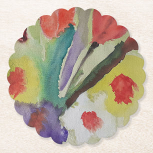 Abstrakte Tulips und Frühlingsblumen Papier Unters Untersetzer