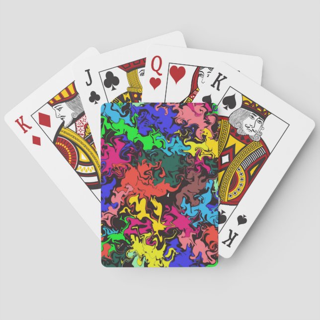 Abstrakte Twirbel / Spielkarten (Rückseite)