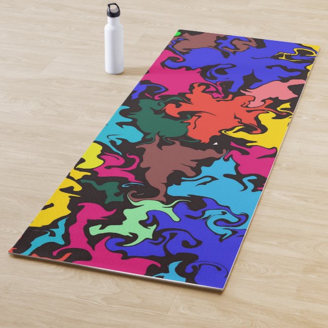 Abstrakte Twirbel / Yogamatte (Beispiel)