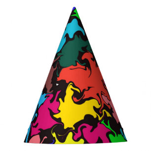 Abstrakte Twirbelsäule / Papier Partyhütchen