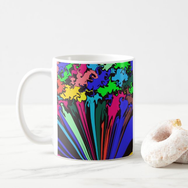 Abstrakte Twirbelsäule / Pinot / Kaffeetasse (Mit Donut)