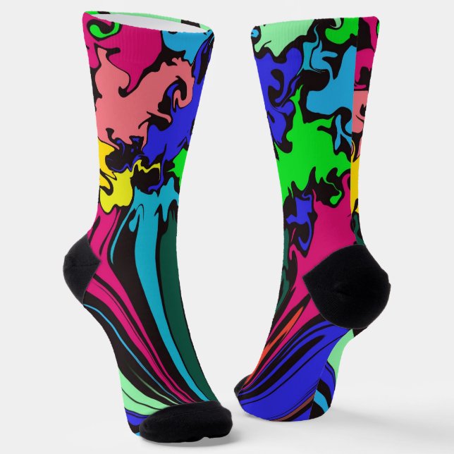 Abstrakte Twirbelsäule / Pinot / Socken (Gewinkelt)