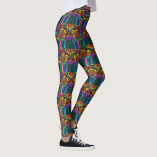 Abstrakte Twirler / gespült / halber Tropfen / Leggings