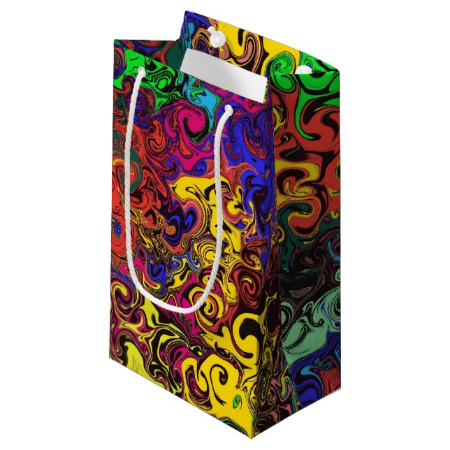Abstrakte Twirler / Kleine Geschenktüte (Vorderseite Schrägansicht)