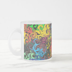 Abstrakte Twirler / Mattglastasse