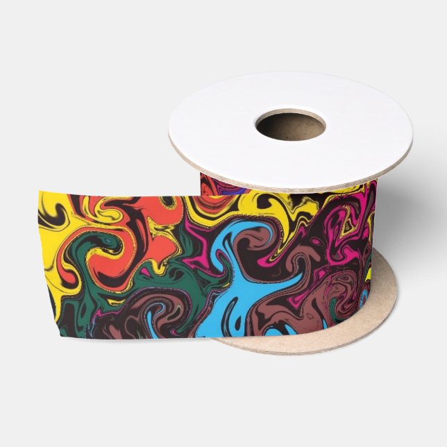 Abstrakte Twirler / Satinband (Spule)