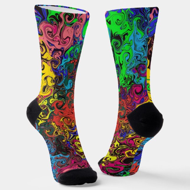 Abstrakte Twirler / Socken (Gewinkelt)