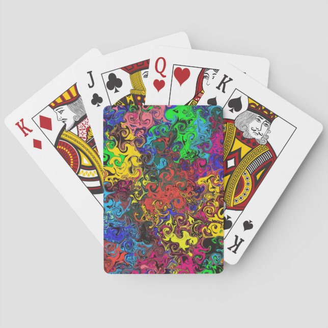 Abstrakte Twirler / Spielkarten (Rückseite)