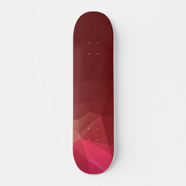 Abstrakte u. moderne Geo Entwürfe - Scarlet-Rose Skateboard (Vorne)