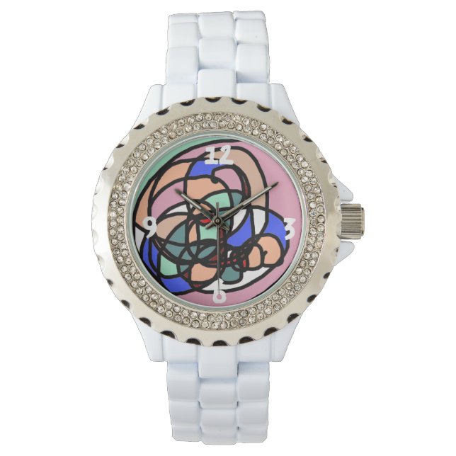 Abstrakte Uhr für moderne Kunst (Vorderseite)