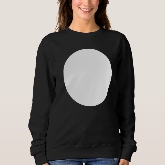 Abstrakte, unbedruckte, weiße Circle Graphics Sweatshirt (Vorderseite)