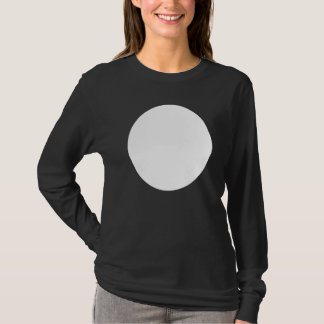 Abstrakte, unbedruckte, weiße Circle Graphics T-Shirt