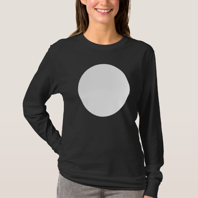 Abstrakte, unbedruckte, weiße Circle Graphics T-Shirt (Vorderseite)