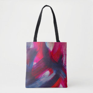 Abstrakte und farbige Tasche aus Acrylmalerei