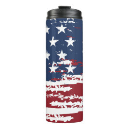 Abstrakte US-Flagge Thermosbecher