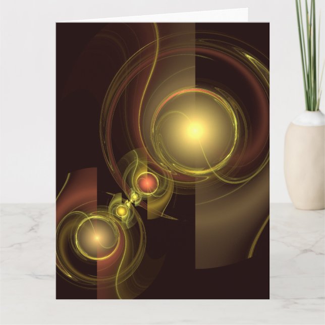 Abstrakte Verbindung Dankeskarte (Vorderseite)