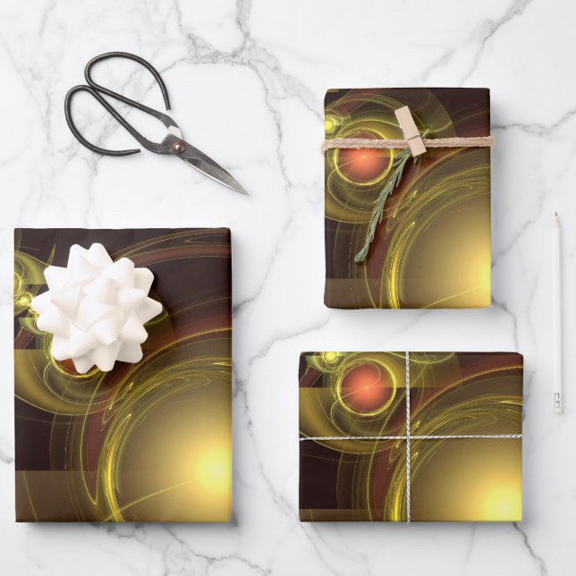 Abstrakte Verbindung Geschenkpapier Set (Vorderseite)