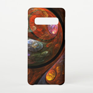 Abstrakte Verbindung Samsung Galaxy S10 Hülle
