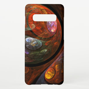 Abstrakte Verbindung Samsung Galaxy S10+ Hülle
