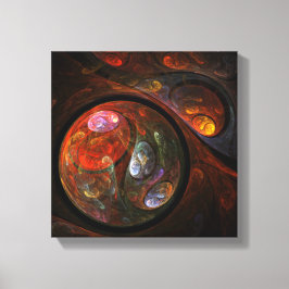 Abstrakte Verbindung Schwarz/Weiß Leinwanddruck