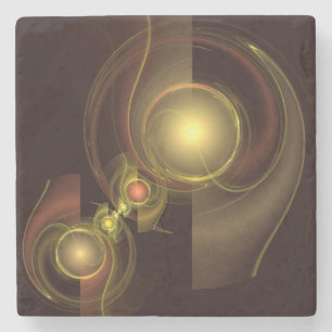 Abstrakte Verbindung Steinuntersetzer