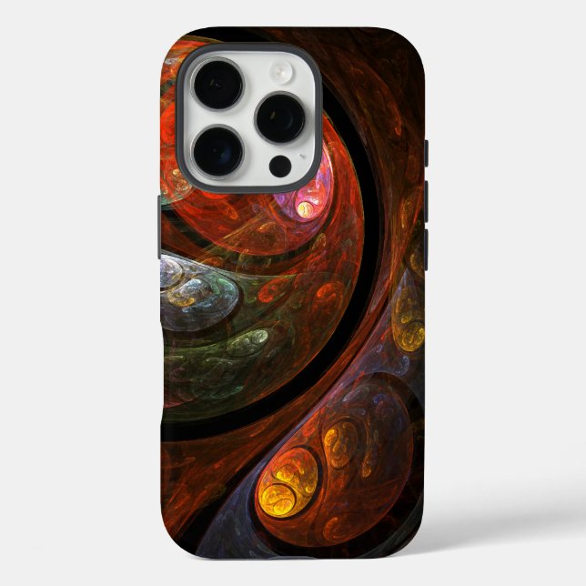Abstrakte Verbindungsart iPhone 16 Pro Hülle (Rückseite)