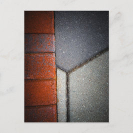 Abstrakte verwitterte Texturen und Beton Postkarte