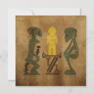Abstrakte Vintage-afrikanische Stammes-Szene