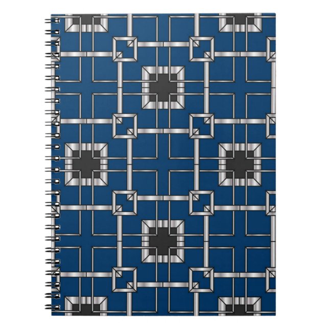 Abstrakte Vintage Dekoration. Abbildung, Notizblock (Vorderseite)