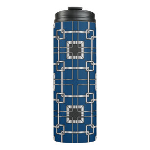 Abstrakte Vintage Dekoration. Illustration Thermosbecher