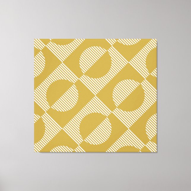 Abstrakte Vintage Geometrie nahtlos Leinwanddruck (Vorderseite)
