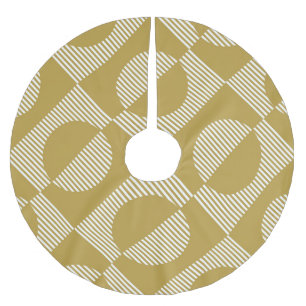 Abstrakte Vintage Geometrie nahtlos Polyester Weihnachtsbaumdecke