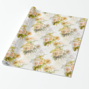 Abstrakte Vintage Rose Garden Geschenkpapier