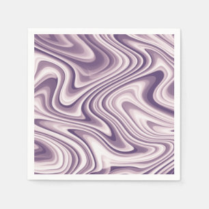 Abstrakte violette Flüssigkeitsmarmor Serviette