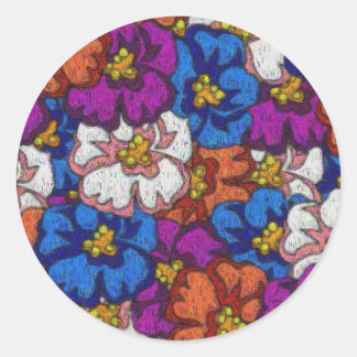 Abstrakte Violetten - Aufkleber