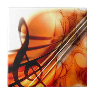 Abstrakte Violin-Kunst Fliese