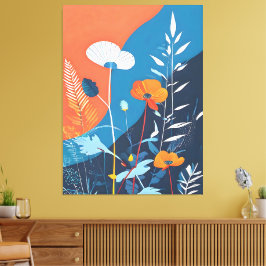 Abstrakte Vivid Blooms Leinwanddruck