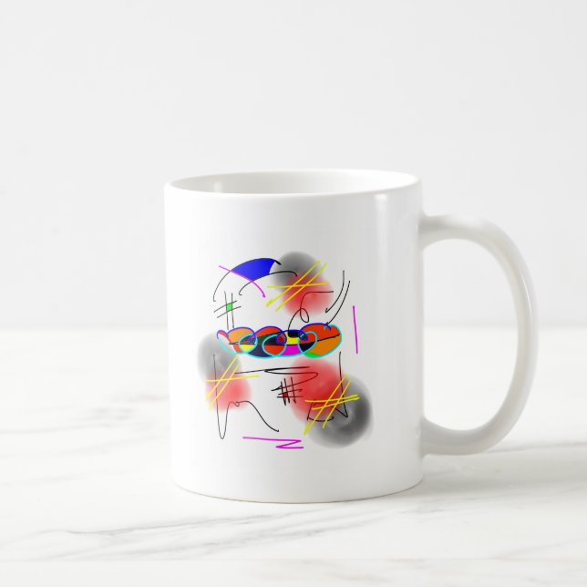 abstrakte Vögel Kaffeetasse (Rechts)