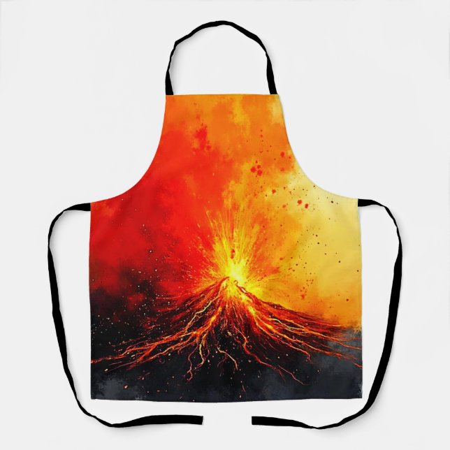 Abstrakte Vulkanausbrüche Schürze (Vorderseite)