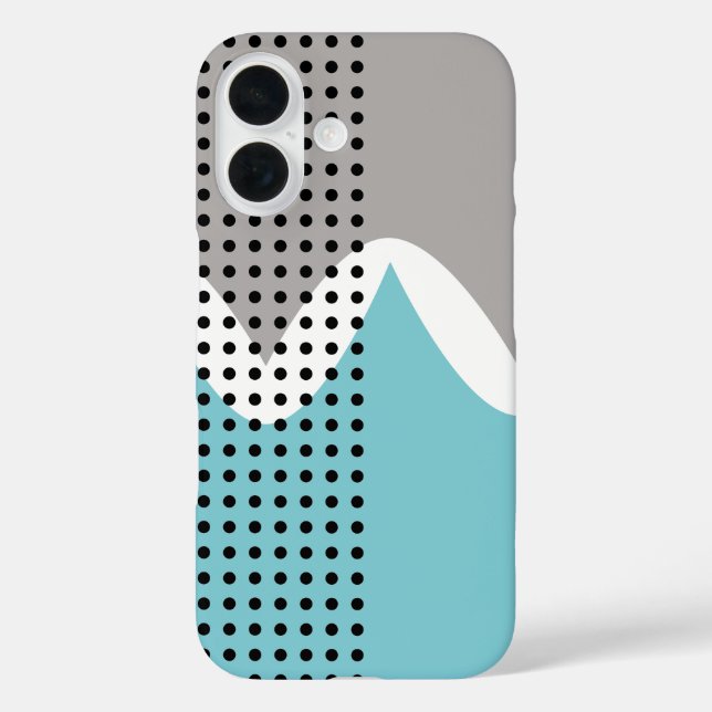 Abstrakte Wackler  iPhone 16 Hülle (Rückseite)