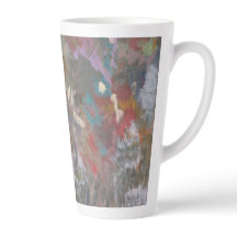 Abstrakte WaldBlume Latte Tasse